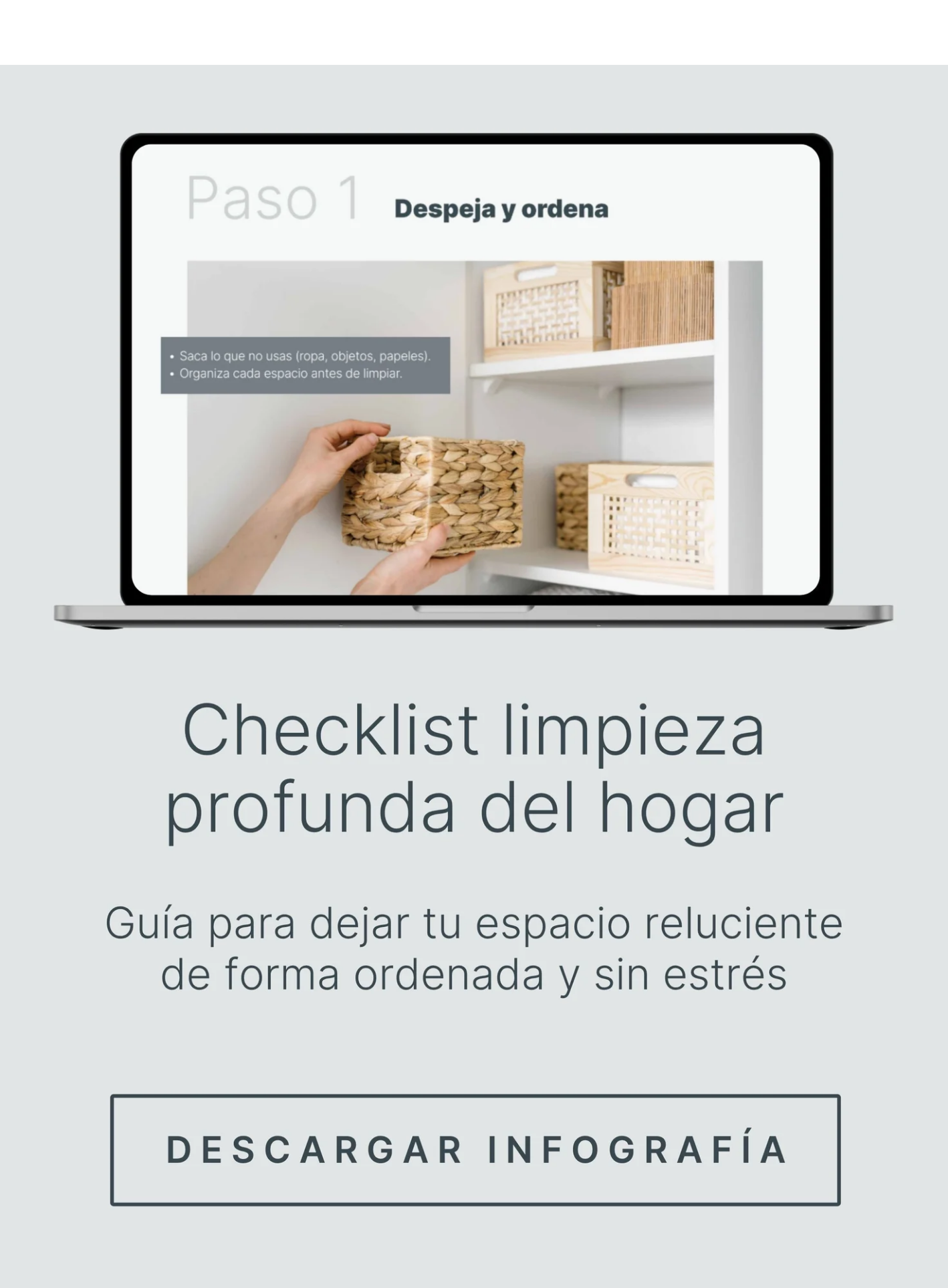 Checklist limpieza profunda del hogar