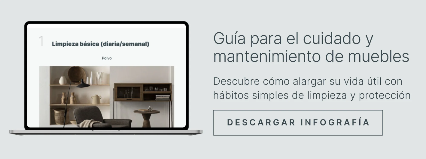 Guía para el cuidado y mantenimiento de muebles