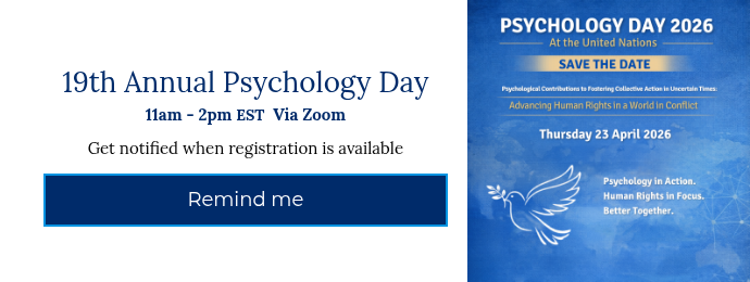 19th Annual Psychology Day 11am - 2pm&nbsp;EST&nbsp; Via Zoom