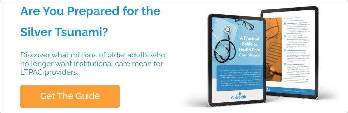 Are You Prepared for the Silver Tsunami? &nbsp; Discover what millions of older adults who no longer want institutional care mean for LTPAC providers. &nbsp;