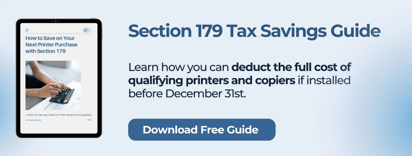 CTA Banner_Section 179 Printer Tax Savings Guide