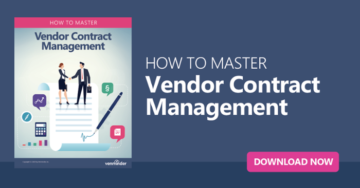 how to master vendor contract management