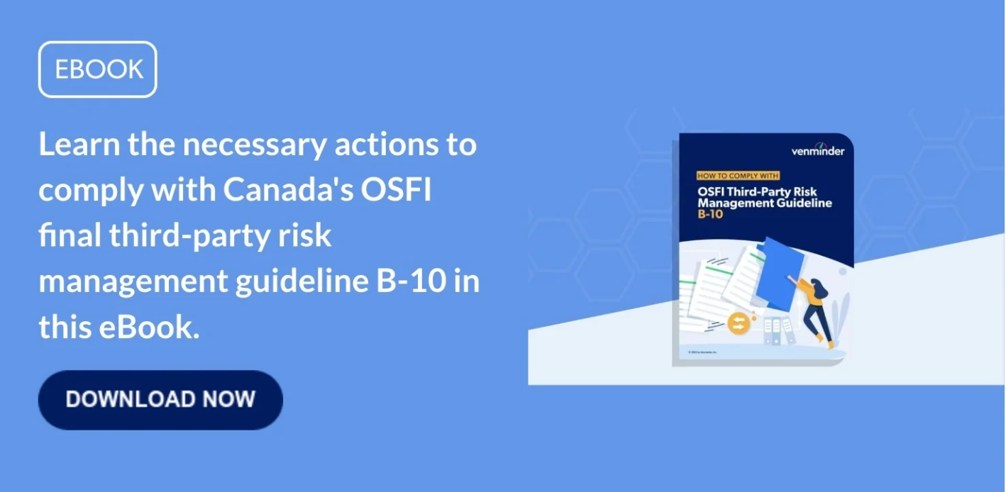 Meeting OSFI Third-Party Risk Guideline B-10