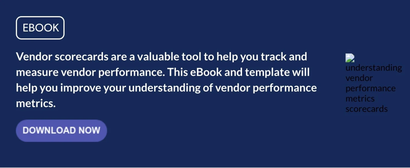 Program Metrics to Measure Vendor Performance