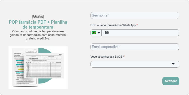 [Grátis] POP farmácia PDF + Planilha de temperatura Otimize o controle de temperatura em geladeira de farmácias com esse material gratuito e editável  