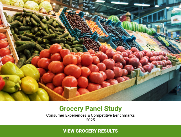 Produce section of a grocery store