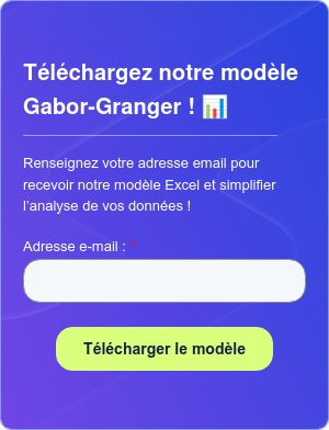 Téléchargez notre modèle Gabor-Granger ! ��