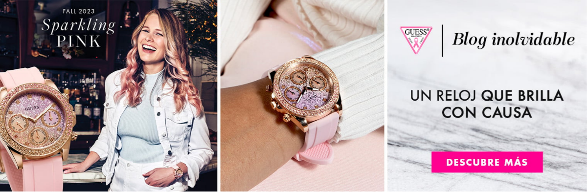 Guess Octubre Rosa Sparkling Watches 