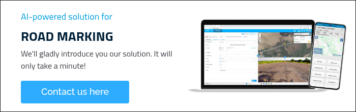 AI-powered solution for ROAD MARKING We'll gladly introduce you our solution. It will only take a minute!  