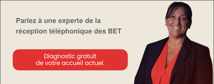 Parlez à une experte de la réception téléphonique des BET