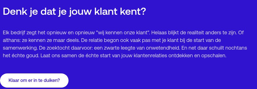 Denk je dat je jouw klant kent?