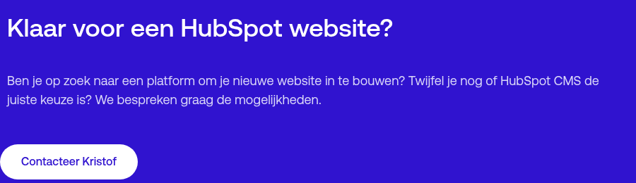 Klaar voor een HubSpot website?