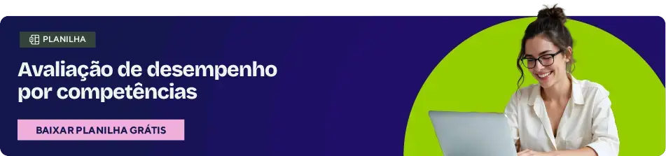 Banner para download do template de avaliacao de desempenho desenvolvido pela Convenia