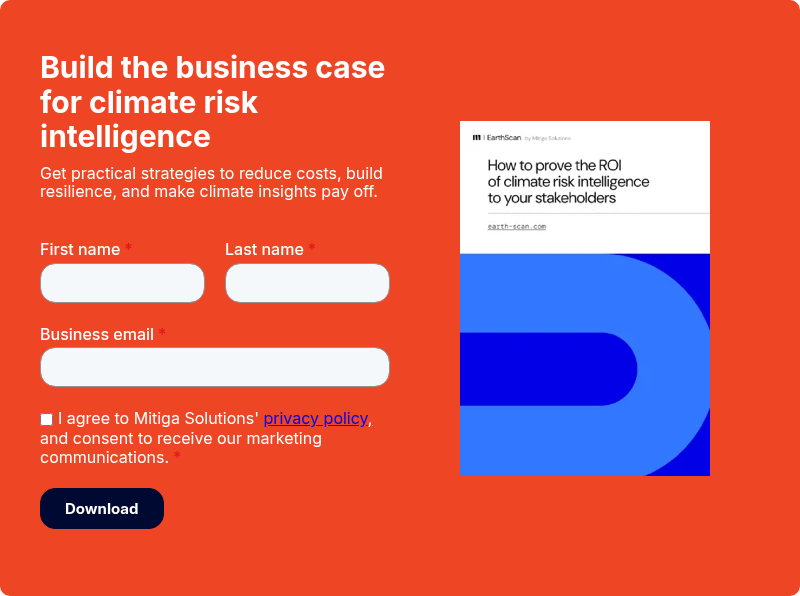 Build the business case for climate risk intelligence