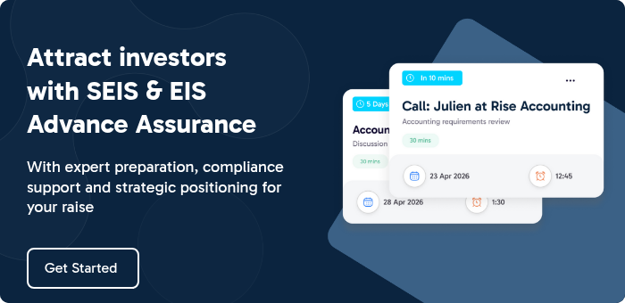 Attract investors with SEIS & EIS Advance Assurance   With expert preparation, compliance support and strategic positioning for your raise