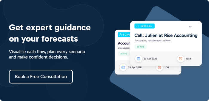 Get expert guidance on your forecasts &nbsp; Visualise cash flow, plan every scenario and make confident decisions.