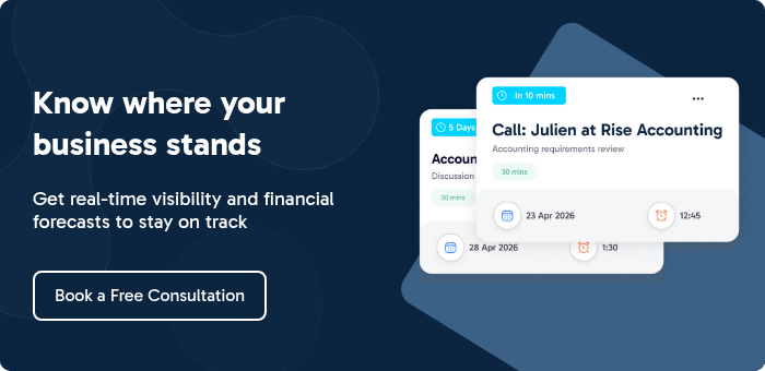 Know where your business stands    Get real-time visibility and financial forecasts to stay on track