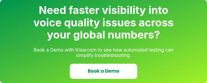 Need faster visibility into voice quality issues across your global numbers?