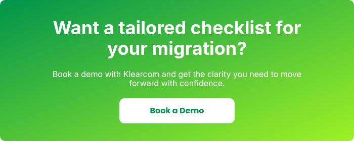 Want a tailored checklist for your migration?