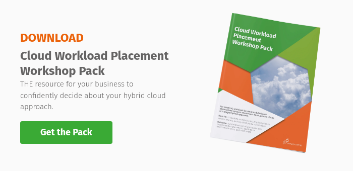 DOWNLOAD Cloud Workload Placement Workshop Pack THE resource for your business to confidently decide about your hybrid cloud approach. &nbsp;