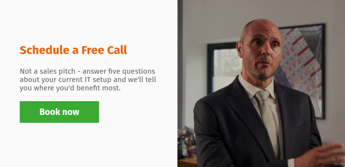 Schedule a Free Call &nbsp; Not a sales pitch - answer five questions about your current IT setup and we'll tell you where you'd benefit most. &nbsp;