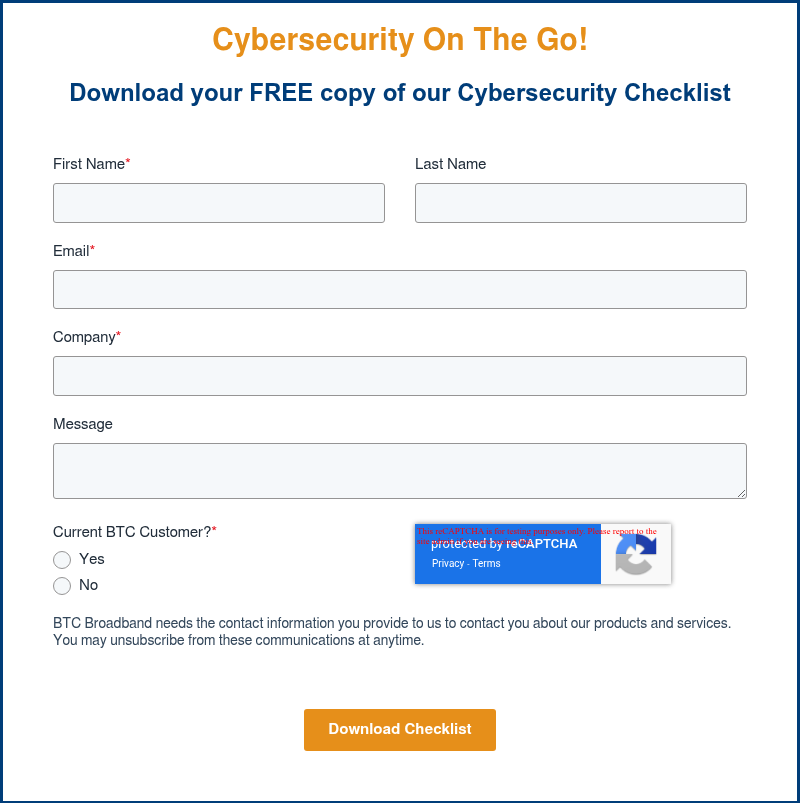 Cybersecurity On The Go!