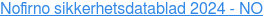 Nofirno sikkerhetsdatablad 2024 - NO