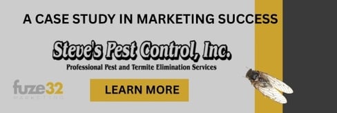 Steve's Pest Control Case Study for fuze32 Marketing