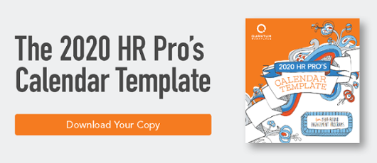 2020 HR Calendar Template