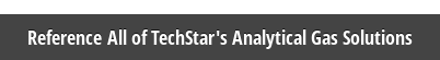 Reference All of TechStar's Analytical Gas Solutions